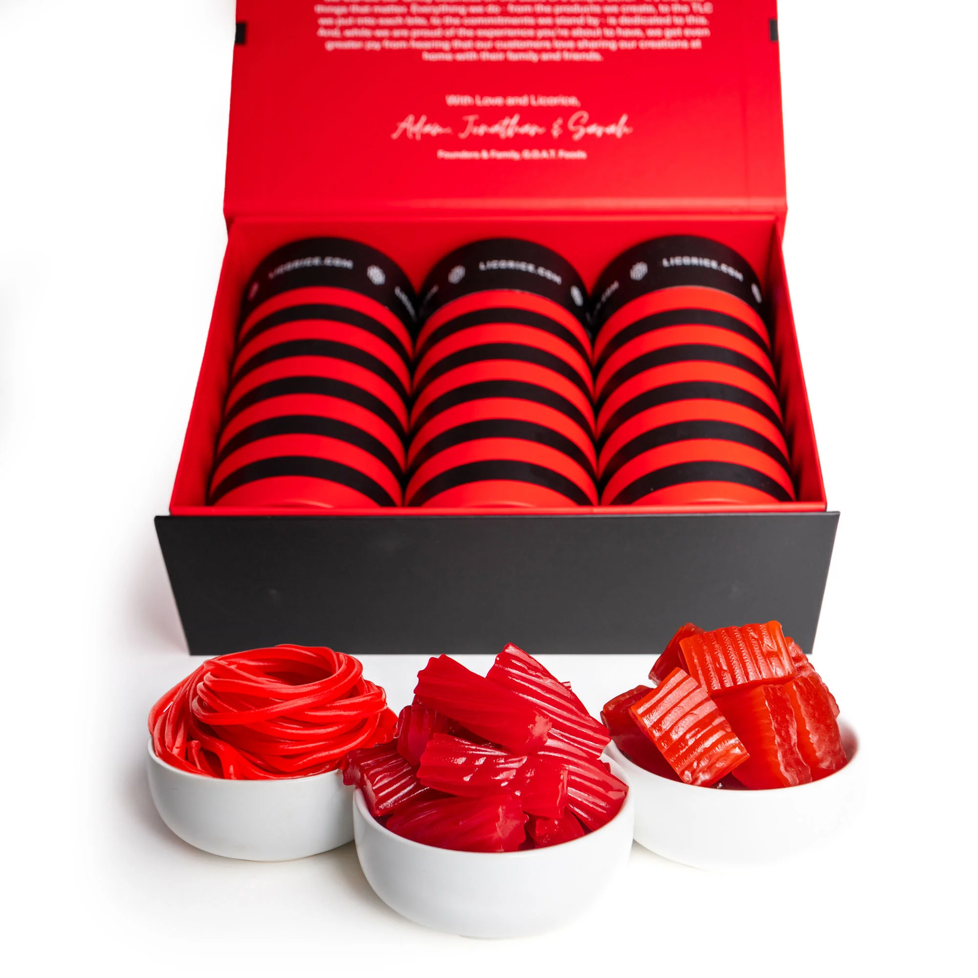 Red Licorice Lover Gift Box + SweetArt™ Candy Dish - Image 2