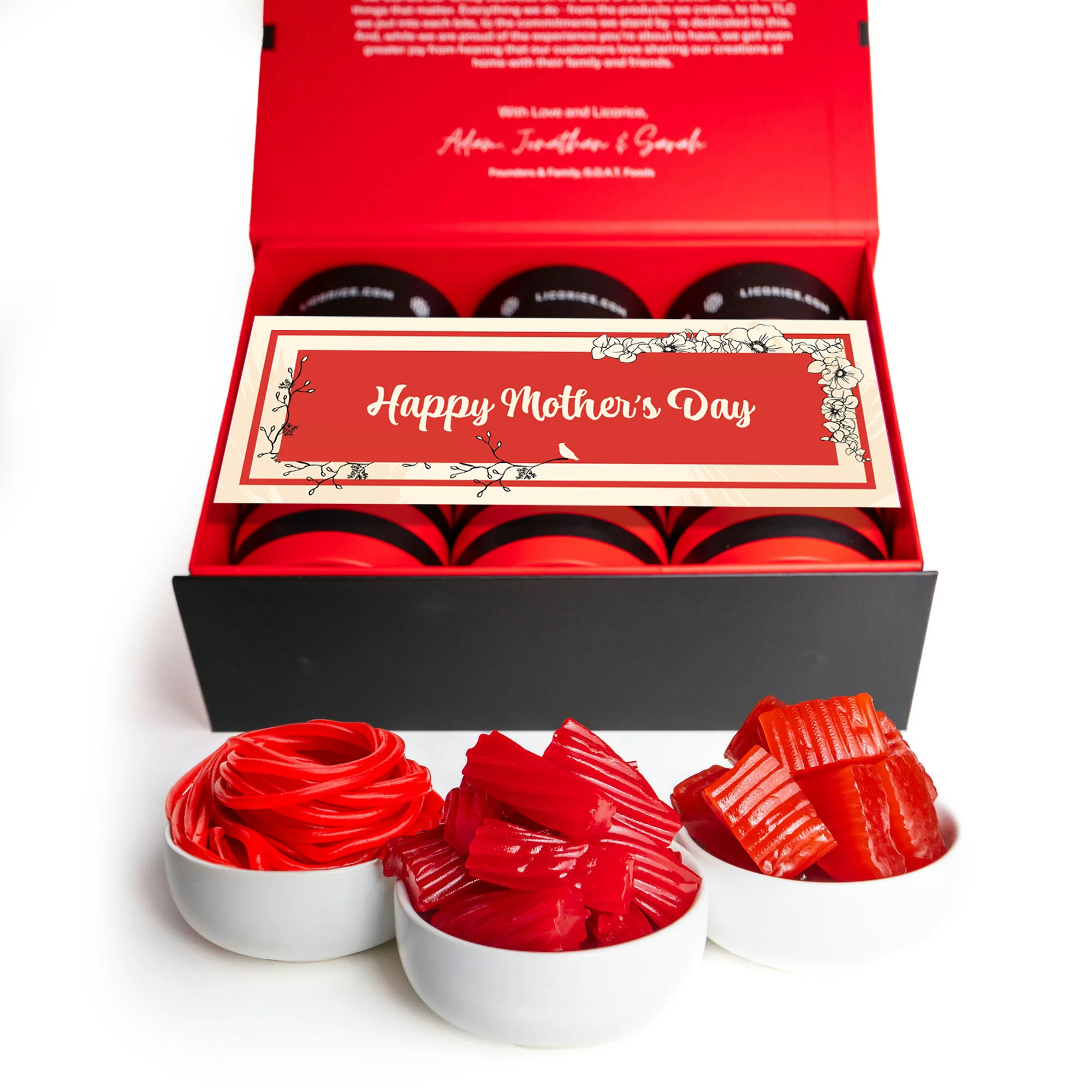 Red Licorice Lover Mother's Day Gift Box - Image 3